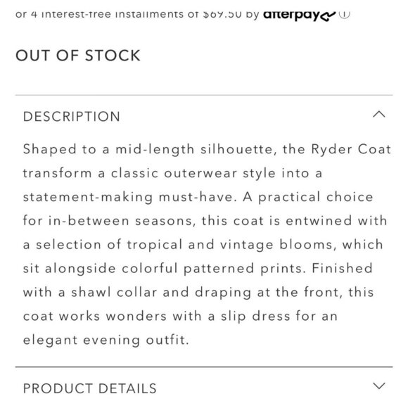 Johnny Was Reversible Ryder coat, Multi Color, Size M O32 - Picture 4 of 12